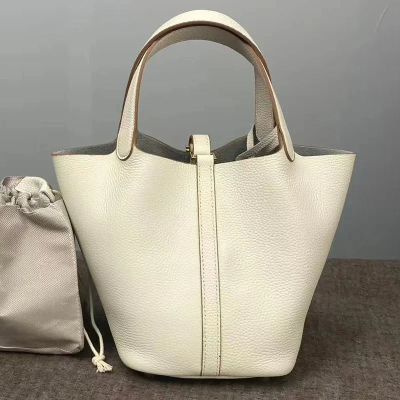 Women Bags Handbags Bucket Bag 18/22 Big Small Fashion Tote Bag Genuine Leather Luxury Quality Designers Lady Hand Bags