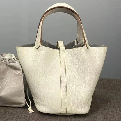 Women Bags Handbags Bucket Bag 18/22 Big Small Fashion Tote Bag Genuine Leather Luxury Quality Designers Lady Hand Bags