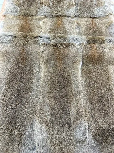 Full pelt rabbit skin plate real leather fur blanket rabbit fur parka lining clothing fabric