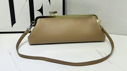 Women Long Armpits Clutch Bag With Removable Shoulder Strap Fashionable Party Bag Luxury Designer Clip Handbag Purses For Ladies