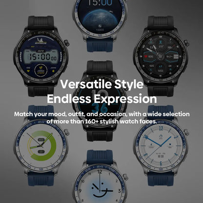 New Zeblaze Btalk 4 Pro Voice Calling Smart Watch 1.43''AMOLED Display Screen Heart Rate Fitness & Wellness Smartwatch For Men