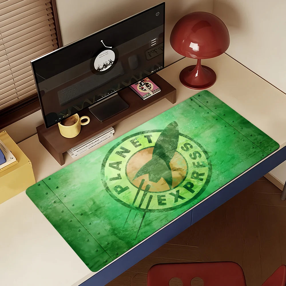 Cartoon F-Futurama-S Mouse Pad Non-slip Rubber Gamer Balance Computer Mat Decoracion Deskmat Laptop Office Large