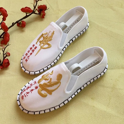 Hanfu Shoes for Women Sneakers Men Ethnic Style Embroidery Chinese style Streetwear Fashion Casual Vintage Old Beijing Shoes
