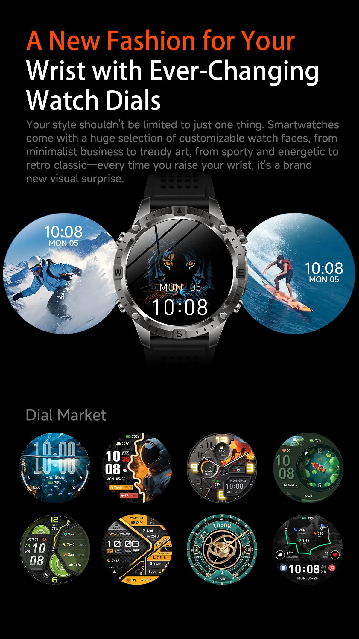 2026New Military Tank GPS SmartWatch Offline Map 10ATM Swim 2GB RAM Music Altitude Compass Bt Call Fitness Sports Smartwatch Men
