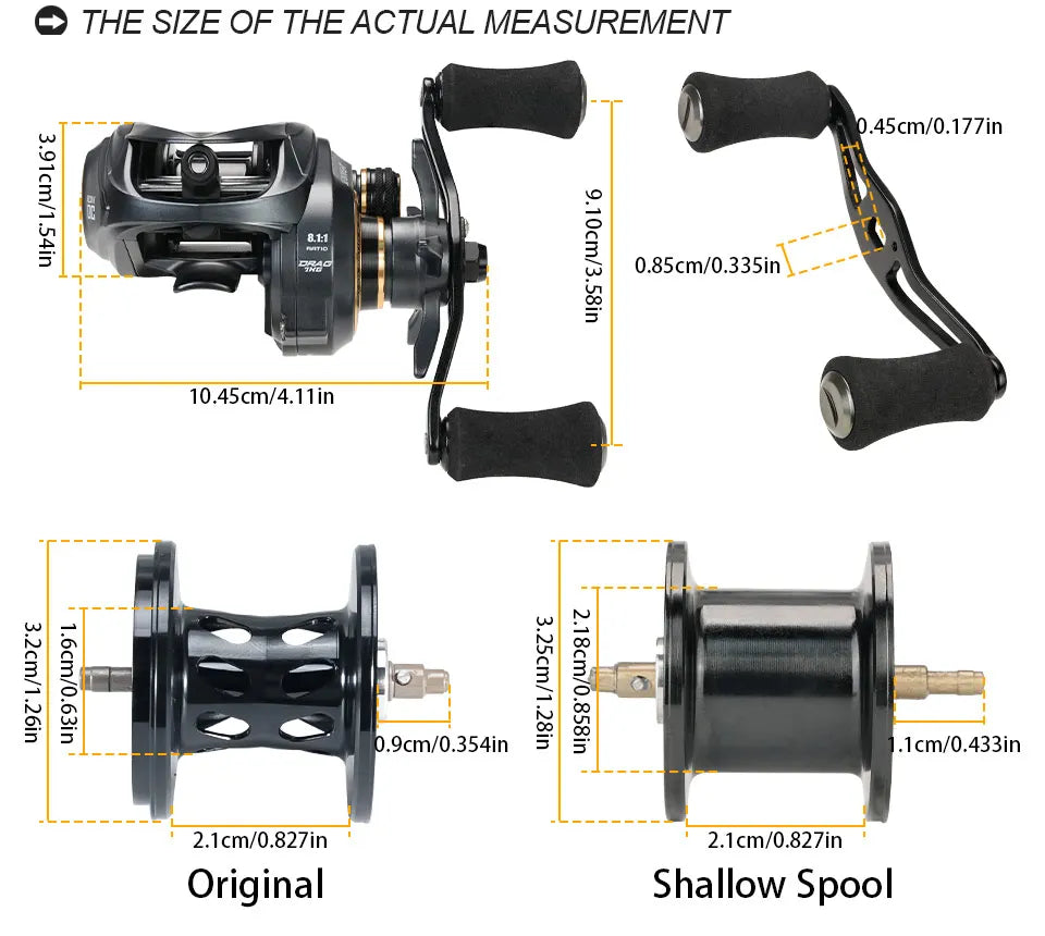 SeaKnight Brand FALCAN IV DC 8.1:1 Series Baitcasting 10+1BB Carbon Fiber Drag System 7kg/15lbs Brass Gear Power Fishing Reel
