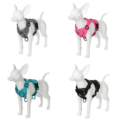 Dog Harness Leash Set For Small Medium Dogs Cat Hiking Adjustable Puppy Leash Reflective Harness Vest Chihuahua Pug Pet Supplies