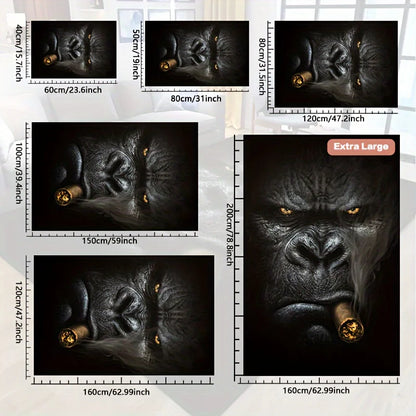 Chimpanzee Print Waterproof Doormat, Non-Slip Machine Washable Rug for Indoor Outdoor Multi-Room Home Decor