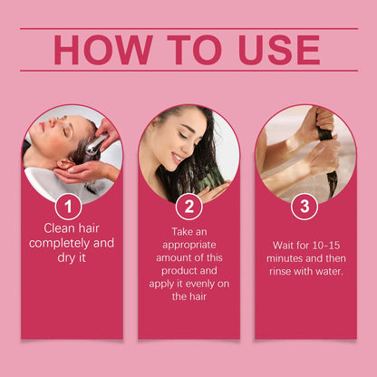 Hoegoa Keratin Hair Care Mask Nourish Smooth Scalp Massage Oil Control Keep Healthier Root Pure Plant Conditioner for Curly Hair