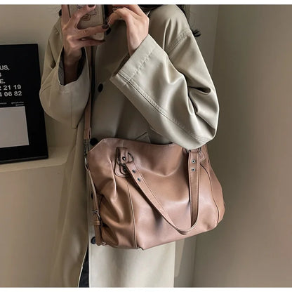 Female Hobo Handbag Large Capacity Shoulder Bags Big Stylsih Tote Bag Ladies Soft Leather Hobos Messenger Bags Women Сумочки