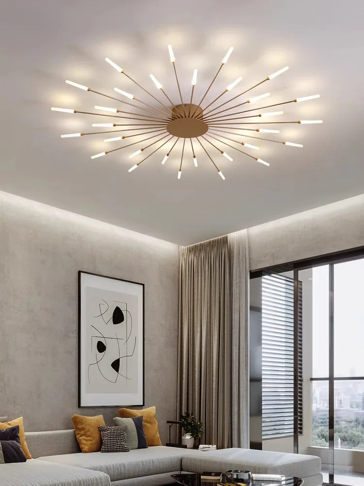 Modern Firework s Led Ceiling Lamp Creativity Living Dining Room Ceiling Chandelier Home Lighting Bedroom Light Luster Luminaire