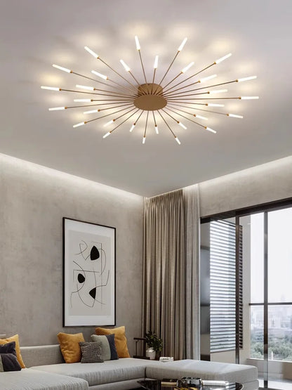 Modern Firework s Led Ceiling Lamp Creativity Living Dining Room Ceiling Chandelier Home Lighting Bedroom Light Luster Luminaire