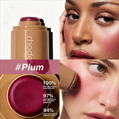 Rhode Skin Balm Data Cake Lip Gloss Sleepy Girl Freckle Pocket Blush Stick Non-fading Waterproof Blusher Moisturizing Lipstick