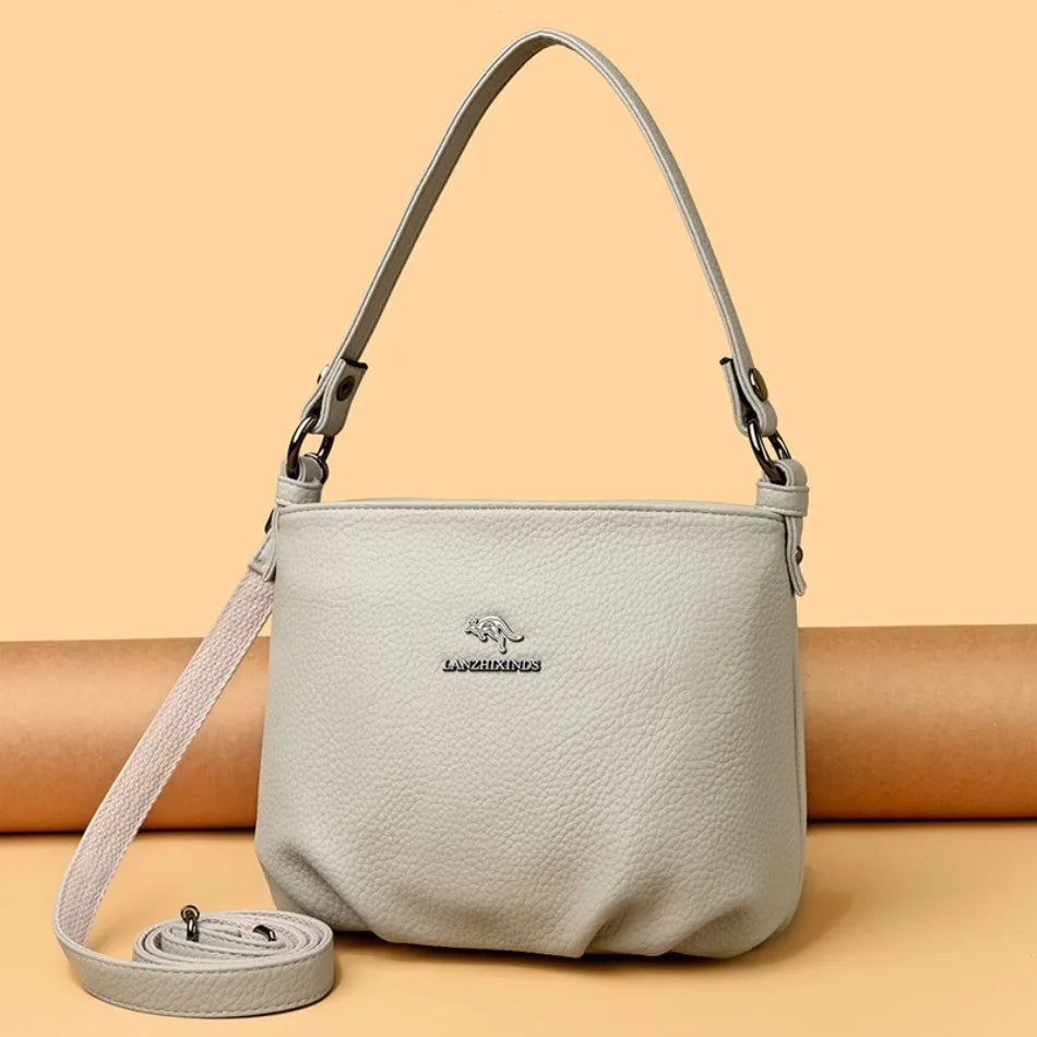Luxury Shoulder Bags for Women 2026 New Designer Soft Leather Crossbody Bags Casual Messenger Sac Women Bag Purses and Hangbags