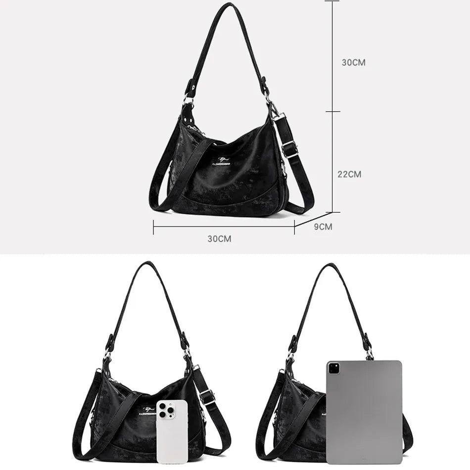 Genuine  3 Layers Luxury Designer Purses and Handbags Women Bag High Quality Leather Shoulder Sac  Bags for Women 2024Sac A Main