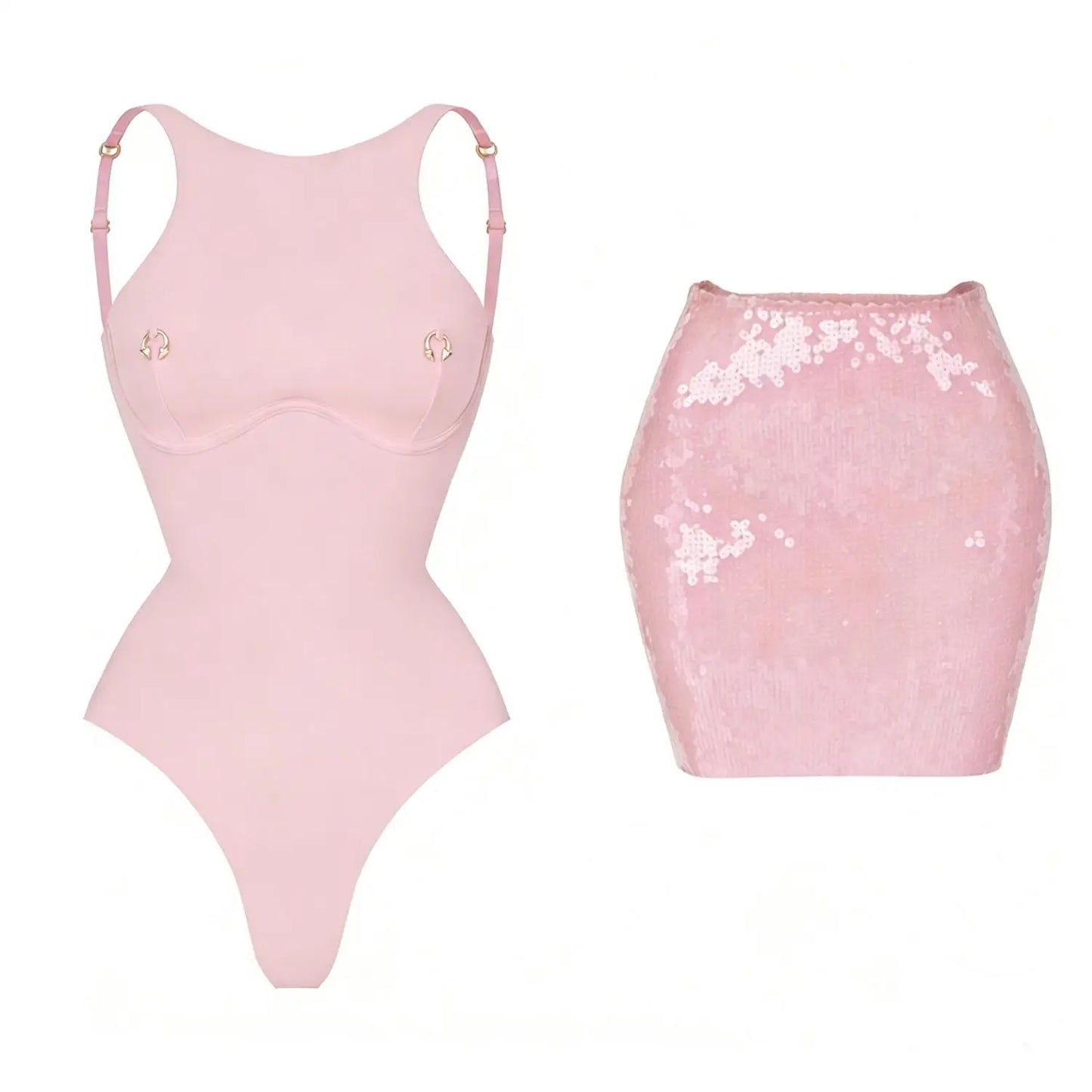 2026 2Pcs Sexy Women One Piece Swimsuit Female Swimwear Solid Biquini High Cut Monokini Push Up Swim Suits Bathingsuit Beachwear