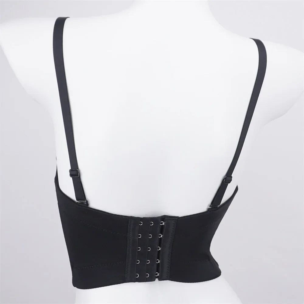 Sexy Party Corset Tops Woman Tank Streetwear Camis Bustier Fashion y2k Crop Top Women Clothes Summer Club Shirt Ladies Bra Blusa