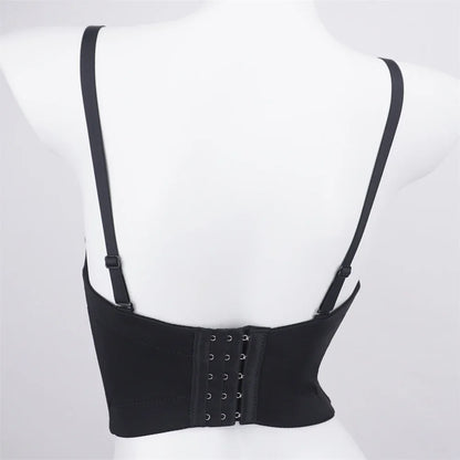 Sexy Party Corset Tops Woman Tank Streetwear Camis Bustier Fashion y2k Crop Top Women Clothes Summer Club Shirt Ladies Bra Blusa