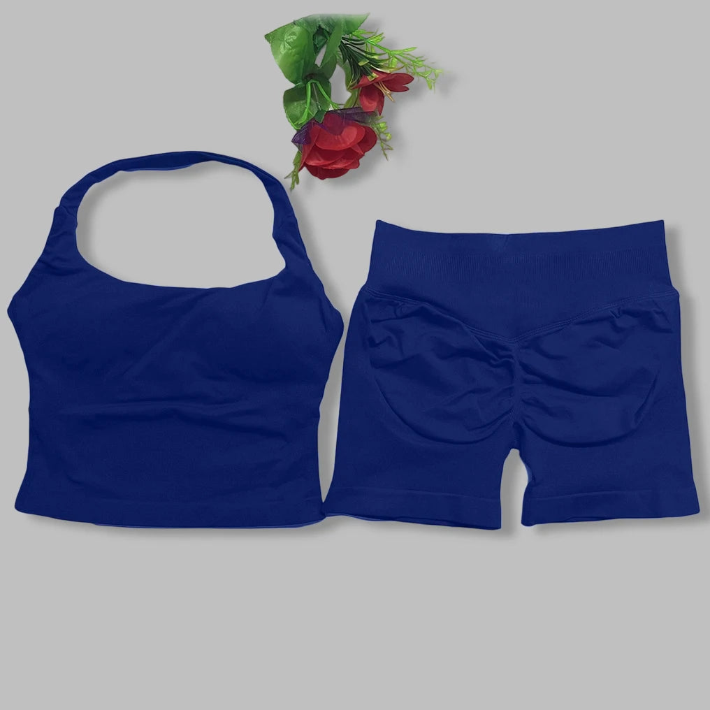 two pieces yoga outfits DF impact gym clothing fitness pants set DFNNYE woman Halter Top sports leggings Gym workout sets