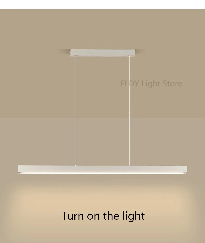 Dining room chandelier Nordic modern lamp dining table bar lamp restaurant lights kitchen lights office company led strip lamps