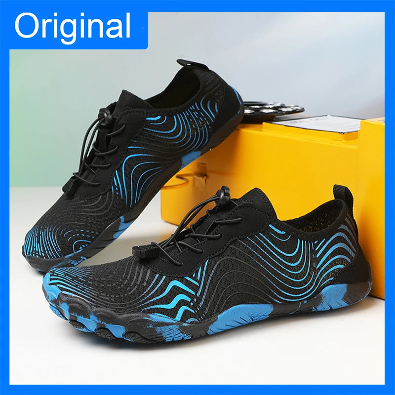 Mens River Tracking Shoes New Five Finger Swimming Surfing Breathable Elastic Aqua Shoes Unisex Summer Barefoot Beach Sneakers