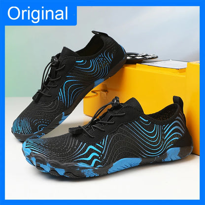 Mens River Tracking Shoes New Five Finger Swimming Surfing Breathable Elastic Aqua Shoes Unisex Summer Barefoot Beach Sneakers
