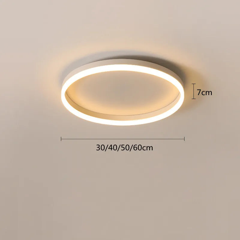 Modern Bedroom led Ceiling Lights Round Remote Control Dimmable led Living Room Ceiling Light White/Black Indoor Ceiling Lights