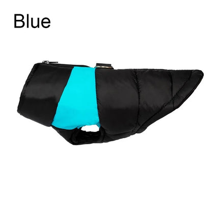 Pet Waterproof Warm Large Dog Coat Puppy Clothing Pet Vest Jacket Winter Warm Dog Clothes Waterproof Pet Vest Zipper Jacket