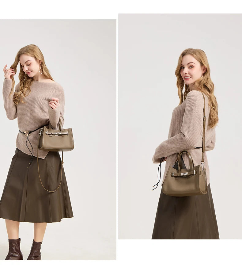 NEW Luxury Quality Genuine Leather Handbags Cowhide Satchel Bag for Women mini bags Fashion Lady Crossbody Messenger Bags