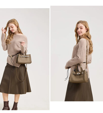 NEW Luxury Quality Genuine Leather Handbags Cowhide Satchel Bag for Women mini bags Fashion Lady Crossbody Messenger Bags