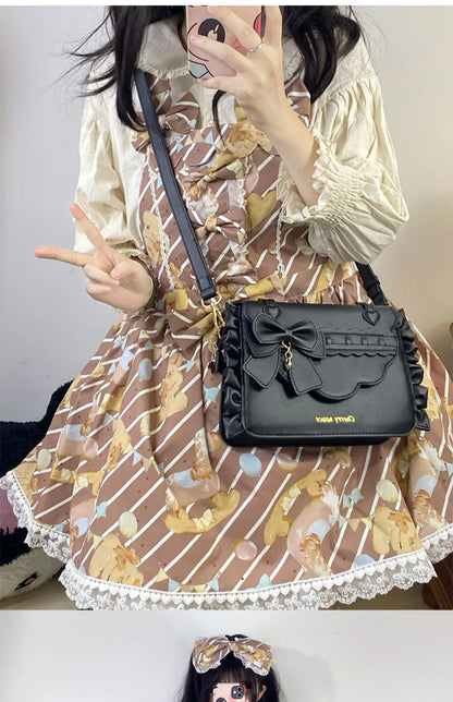 Sweet Ita Bag 2026 Elegant Lolita Bag Ladies Cute Girls Bow Crossbody Bag Popular JK Uniform Shoulder Bag Autumn Bolso Сумка