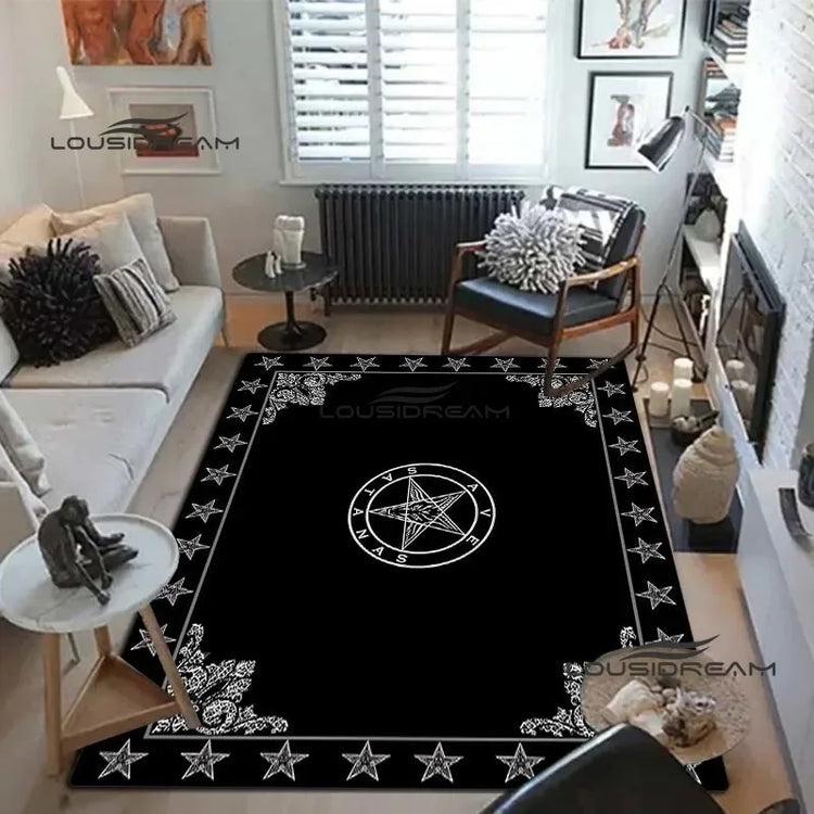 Devil satan lucifer sacrifice Carpet and rug Goat Baphont rug living room bedroom area carpet study porch bedside non-slip mat
