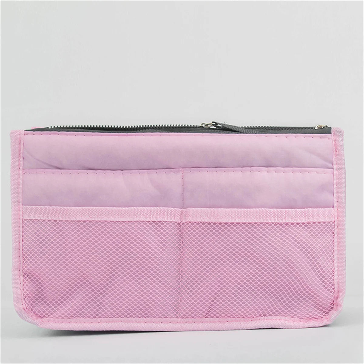 Multifunctional Bi-fold Storage Bag Double Zipper Large Capacity Storage Arrangement Makeup Toiletries Large Classification Bag