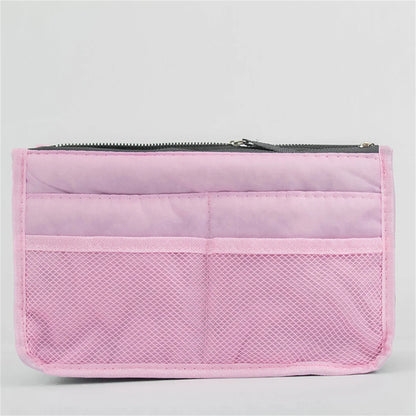 Multifunctional Bi-fold Storage Bag Double Zipper Large Capacity Storage Arrangement Makeup Toiletries Large Classification Bag