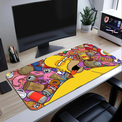 Cartoon T-The Cool S-Simpsons For Keyboard Office Large Mouse Mat Pad Computer Game Big Anti-slip Rubber PC Mice