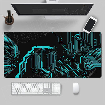 Inside Motherboard Circuit Board Mouse Pad Dropshipping Large Playmat Gaming Customized Mat Gamer Office Mousepad Bulk Desk Mat