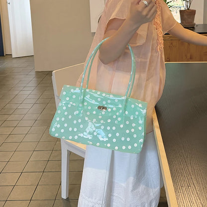 Fashion Transparent Pvc Dot Women Handbags Designer Swee tJelly Bag Lovely Summer Bag Cute Flap Square Bags 2026