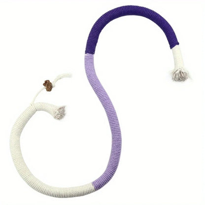 Cotton Cat Chew Toy for Teeth Cleaning Catnip Rope Toys for Indoor Cats Nibbling Exercise Interactive Cat Nip Teething Toys