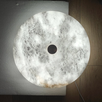 Modern Simple LED Natural Marble Ceiling Lamp Living Room Bedroom Corridor Circular Ultra-thin All-copper Wall Lamp Indoor Decor