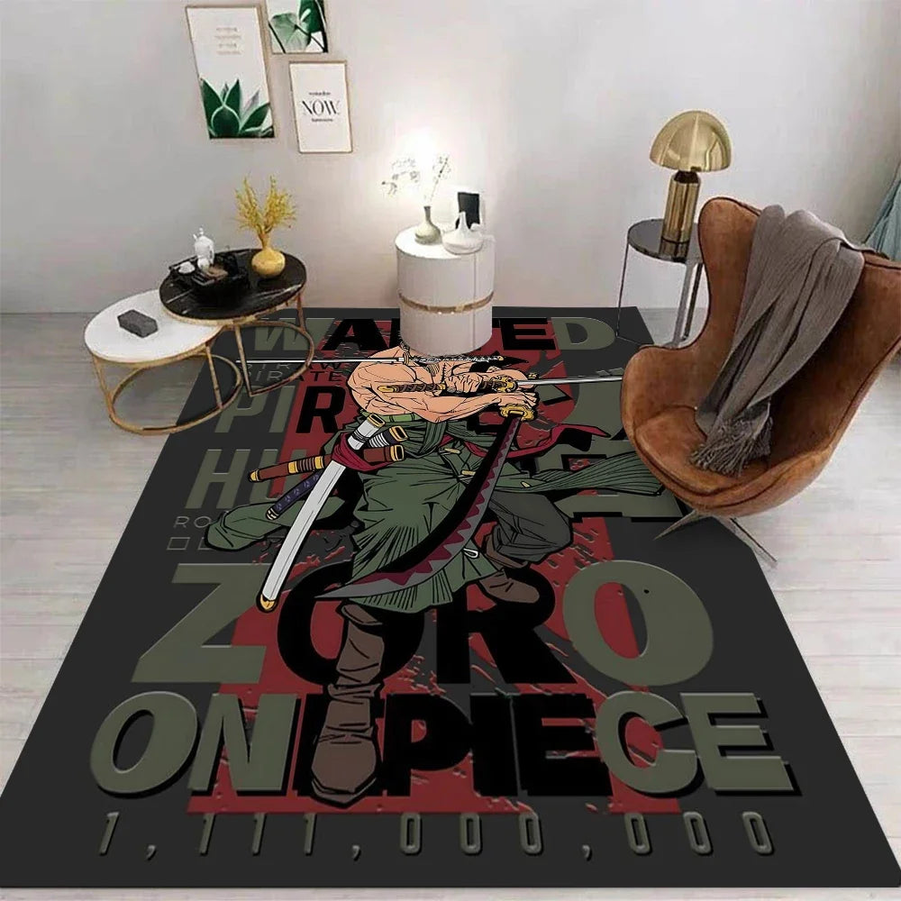 Famous Japanese Anime Printed Carpet Free Exploration Style Decor Rug Home Room Non Slip Area Rugs Cloakroom Floor Matfloor Mat