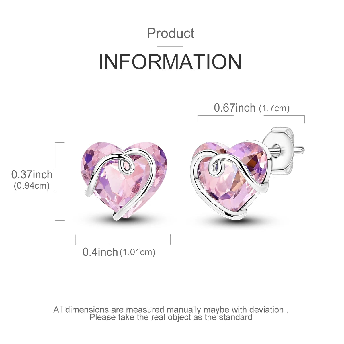 925 Sterling Silver Original Hoop Earring For Woman Luxury  Pendientes Wedding Jewelry Gift