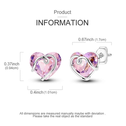 925 Sterling Silver Original Hoop Earring For Woman Luxury  Pendientes Wedding Jewelry Gift