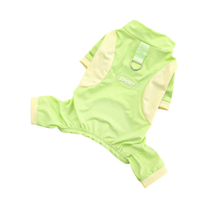Dog Clothes Cooling Suit Jumpsuit Clothes Long Sleeve Pajamas Tracksuit For Small Dogs Chiwawa Yorkie Puppy Hoodie Bodysuit