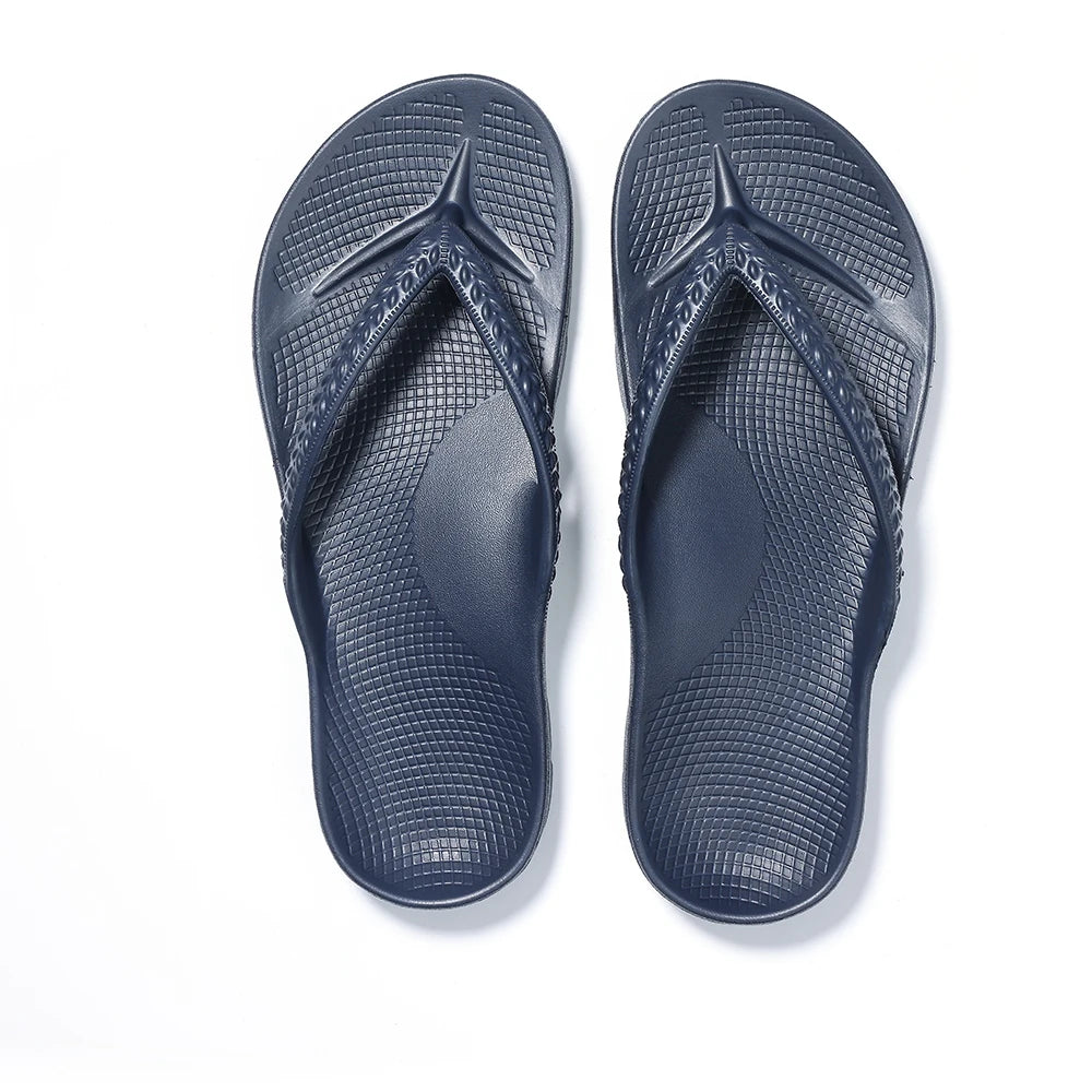 Asgard Summer Flip Flops Comfort Non-slip Flat Rubber Sandals With Stretchable Strap Unisex Cozy Casual  Beach Vacation Slippers