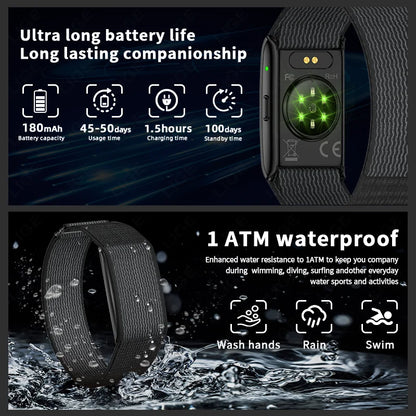 2026 No Screen Smart Watch for Men Women Fitness Tracker Heart Rate Blood Pressure Monitor HRV Sleep Sport Health Smart Bracelet