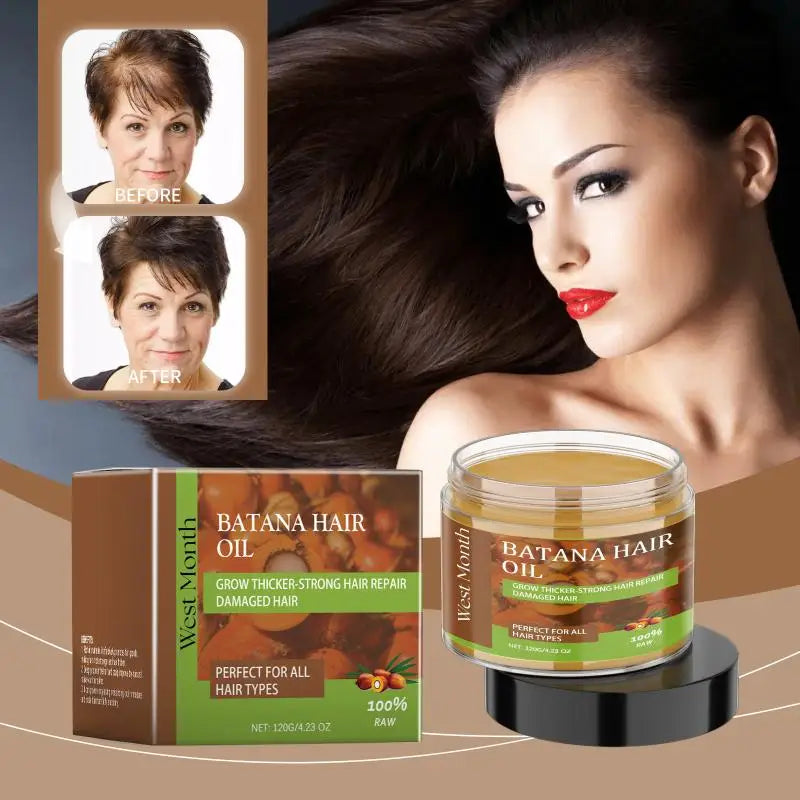 Batana Hair Oil Nourishing Repairing Damaged Hair Reduce Hair Breakage Strengthen Hair Roots Restore Natural Luster
