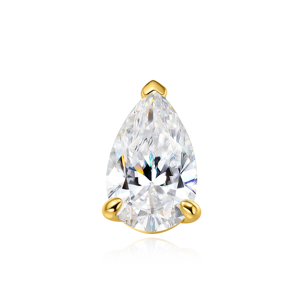 Serenity 3ct 5ct Pear Cut Moissanite Necklace for Women S925 Sterling Silver Chain Jewelry Sparkling Water Drop Pendant Necklace