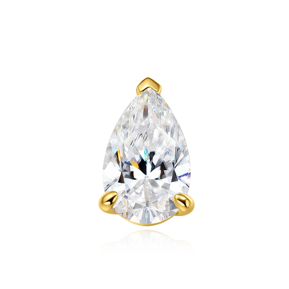 Serenity 3ct 5ct Pear Cut Moissanite Necklace for Women S925 Sterling Silver Chain Jewelry Sparkling Water Drop Pendant Necklace