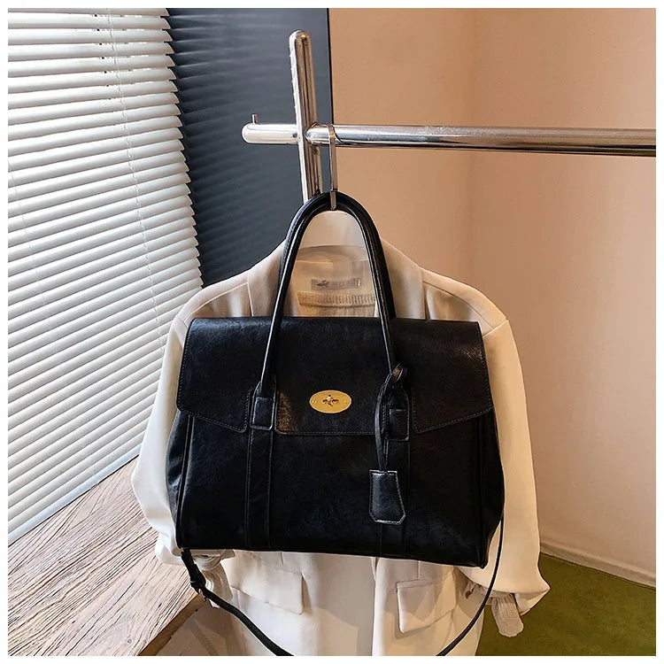 Fashion Women's High-quality Pu Leather Handbag 2026 New Business Large Capacity Commuter Shoulder Crossbody Bags for Women