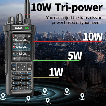 BAJETON BJ-9000 Walkie Talkie CB/SSB/HF 27Mhz Bluetooth Programmable GPS APRS 10W Long Rang For RT-950 RT-950 PRO Ham Radio
