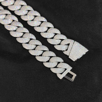 Luxury Jewelry 24mm Diamond Chain Men Iced Out Bling CZ Silver/Gold Plated Rapper Hip Hop Thick Cuban Link Necklace Gift for Him